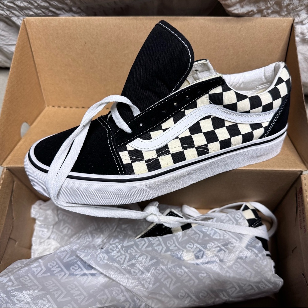 Vans Black and White Sneakers